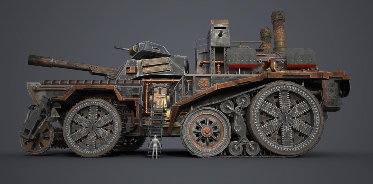 Стимпанк танк дизельпанк