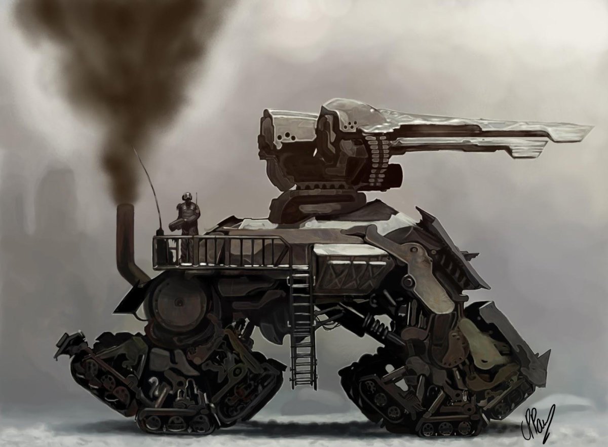 Шагоходы дизельпанк