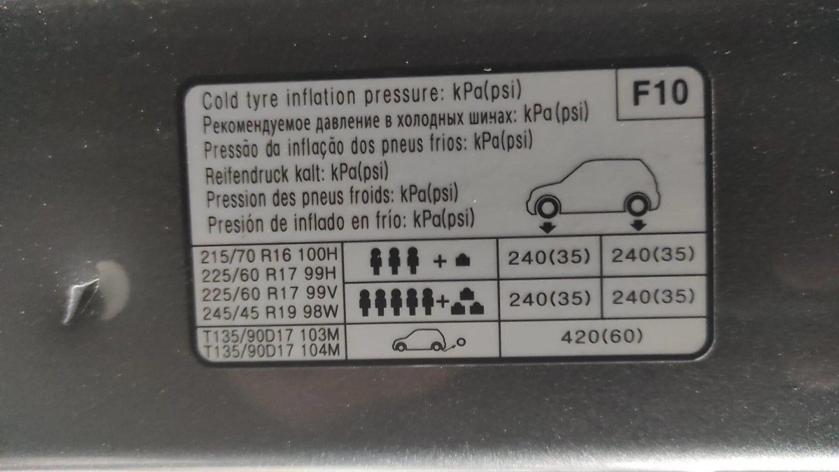 Sportage 4 нормы давления в шинах