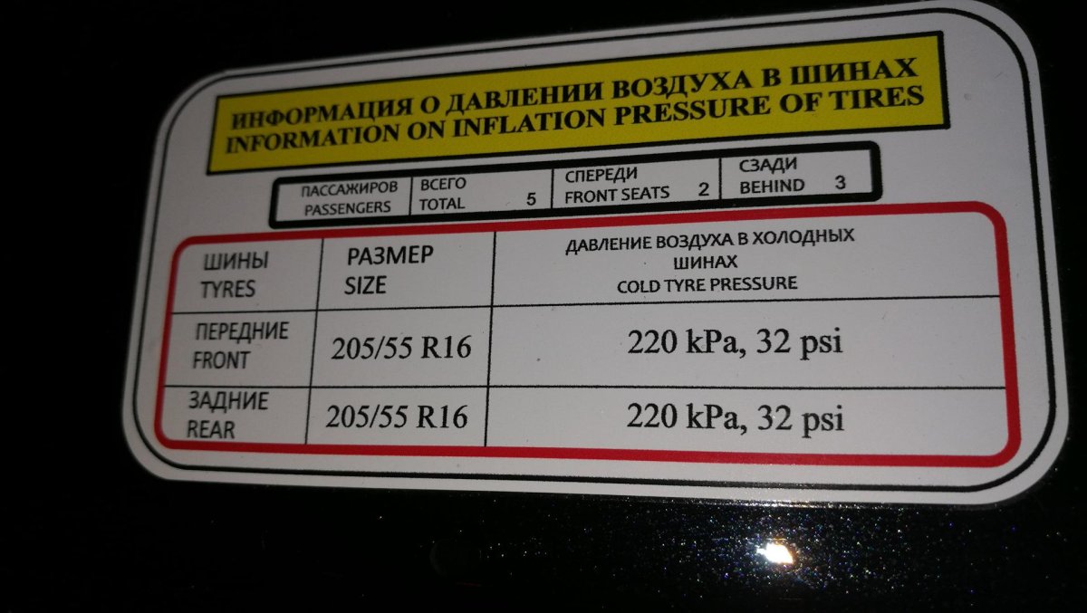 Давление в шинах Джили атлас 2.4