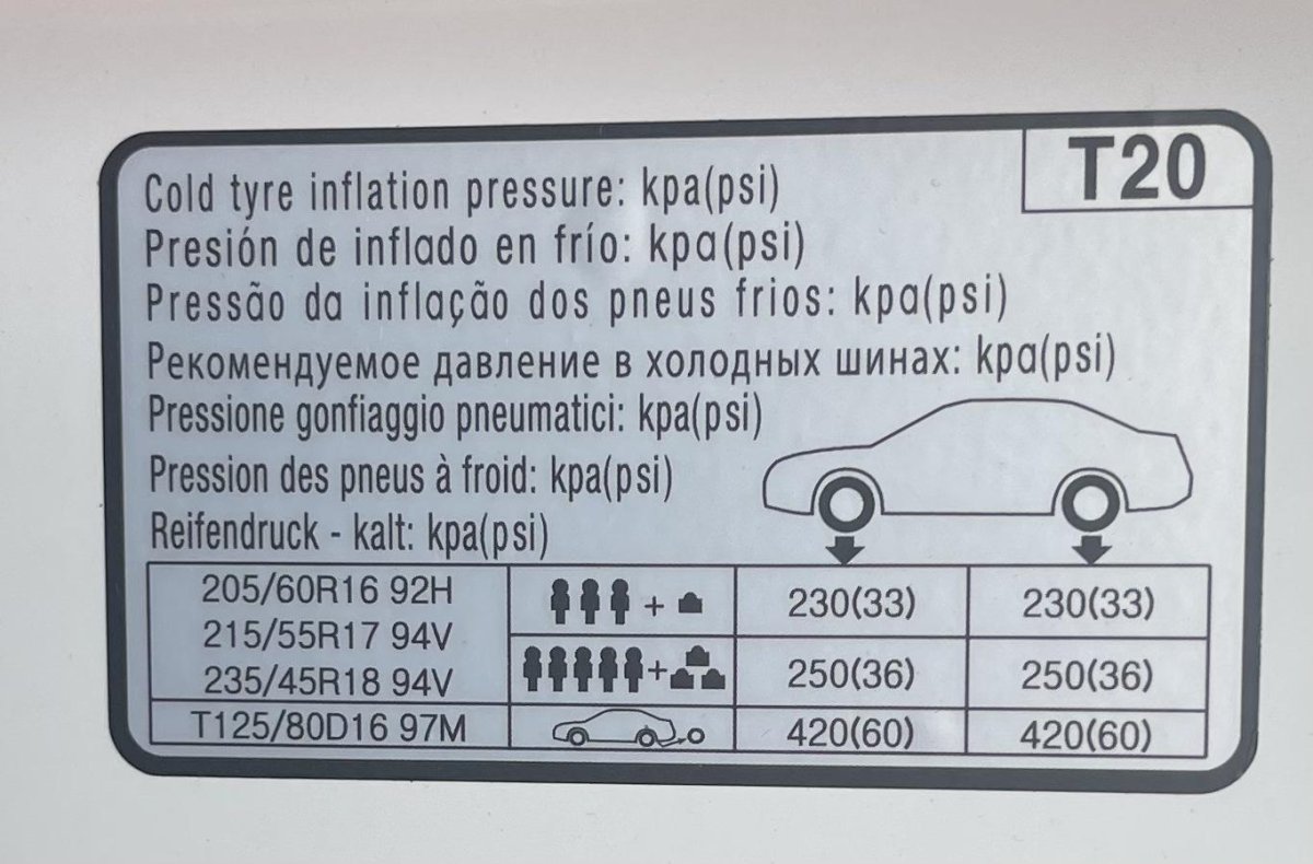Давление в шинах Киа соул