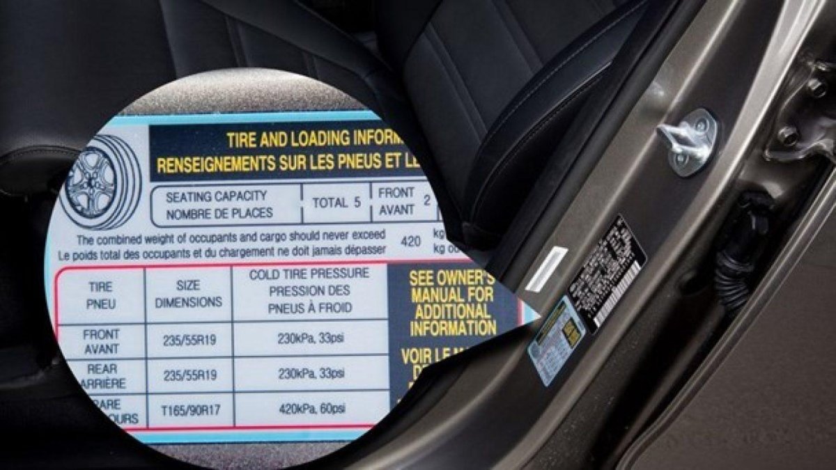 Табличка давления шин Sportage 3