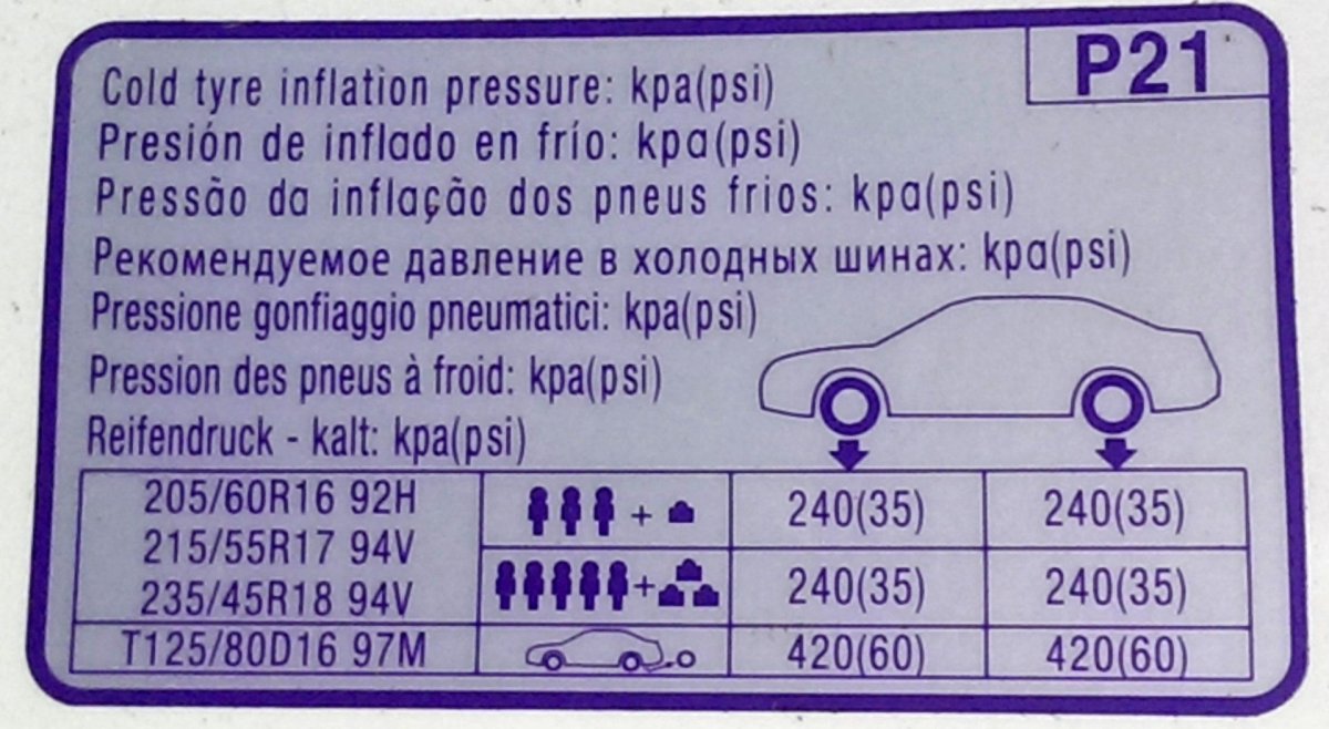 Киа соул давление в шинах 16