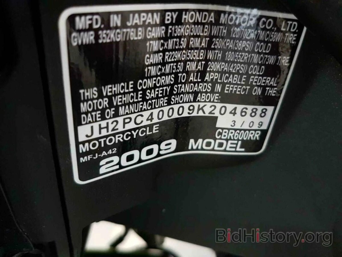 Honda CBR 600 f3 давление в шинах