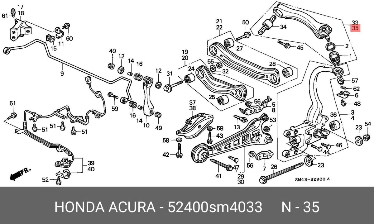 Передняя подвеска Хонда Аккорд 7 схема