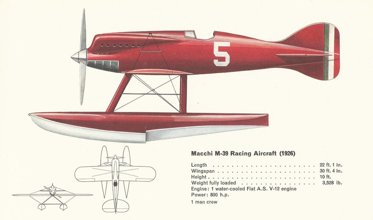 Macchi m.33 чертеж