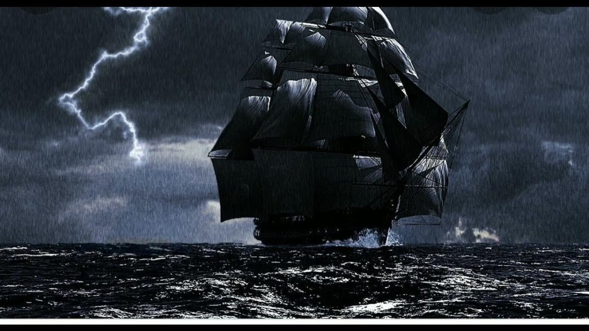 Пираты Карибского моря корабль шторм