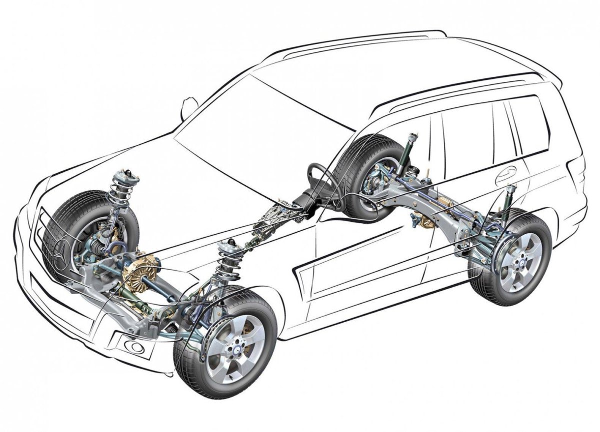 Система подвески Mercedes-Benz GLK 220