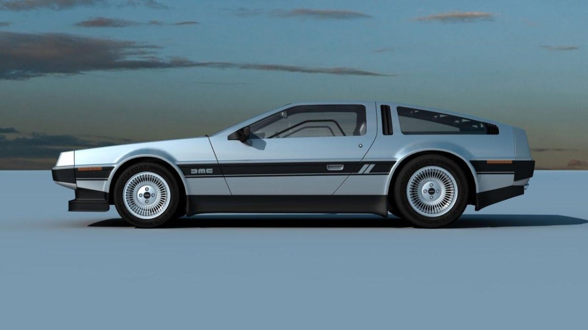 DELOREAN DMC-12 вид сбоку