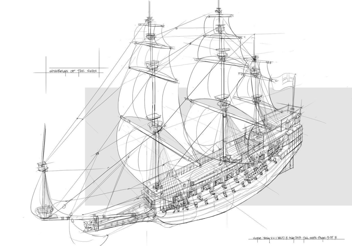 Галеон Васа чертежи