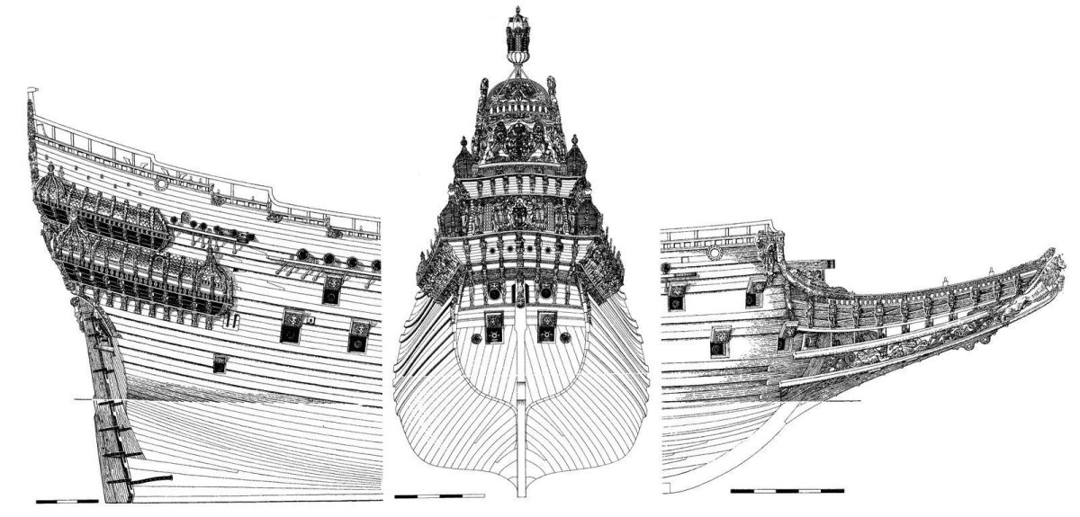 Галеон Васа чертежи