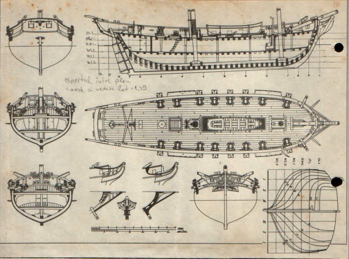 Бриг леди Вашингтон чертежи