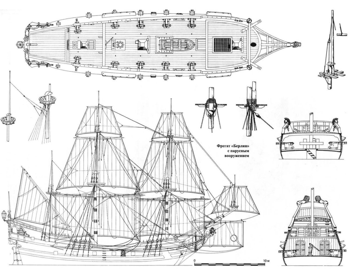 28-Пушечный Фрегат «Штандарт» Петра 1