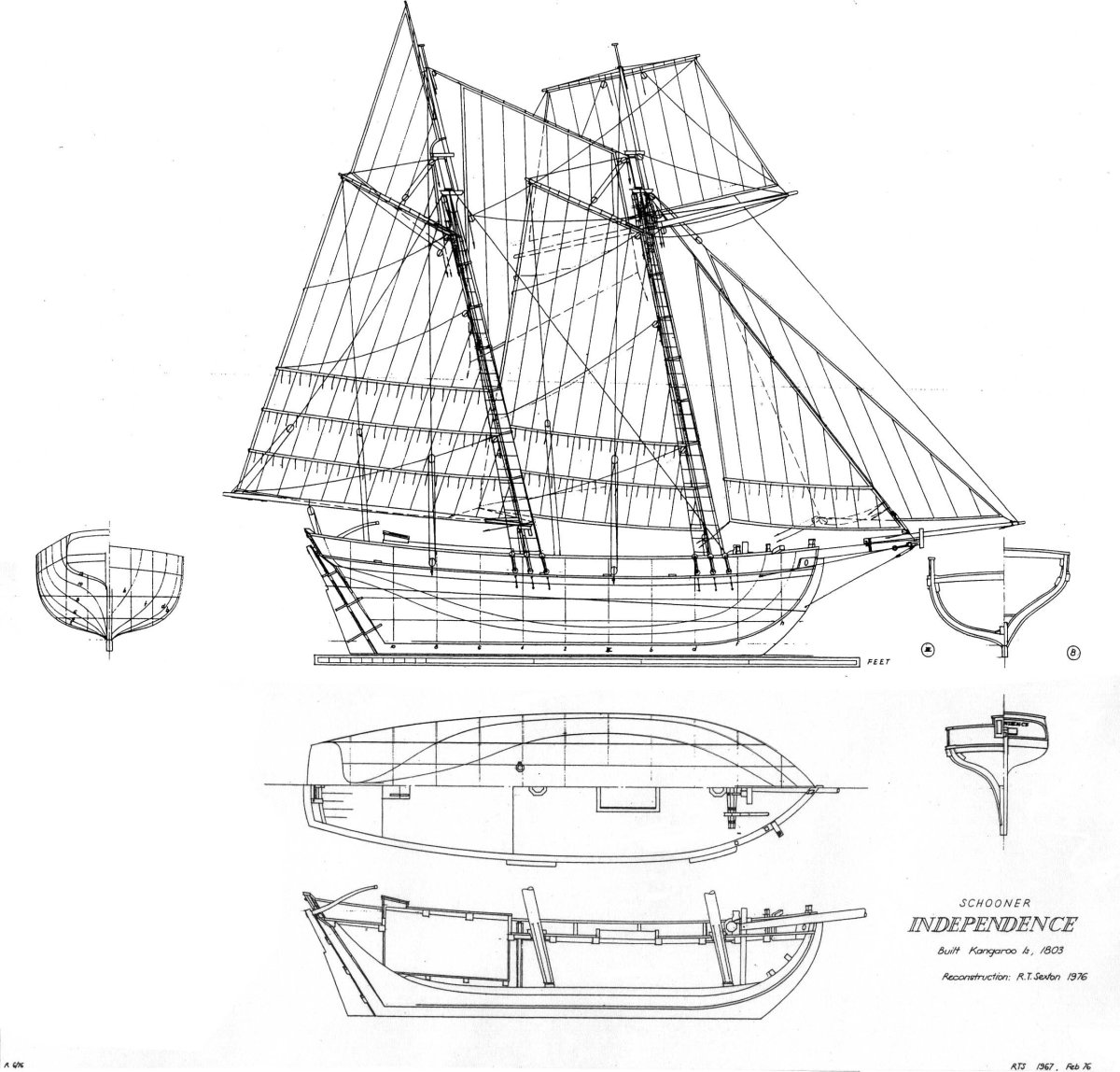 Голландская яхта 17 века Ульрехта чертежи