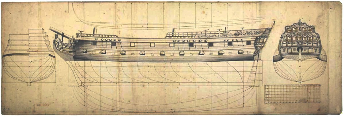 Парусный корабль Лефорт модель