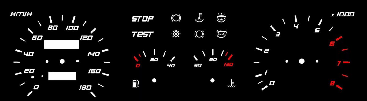 Шкалы панели приборов ВАЗ 2109