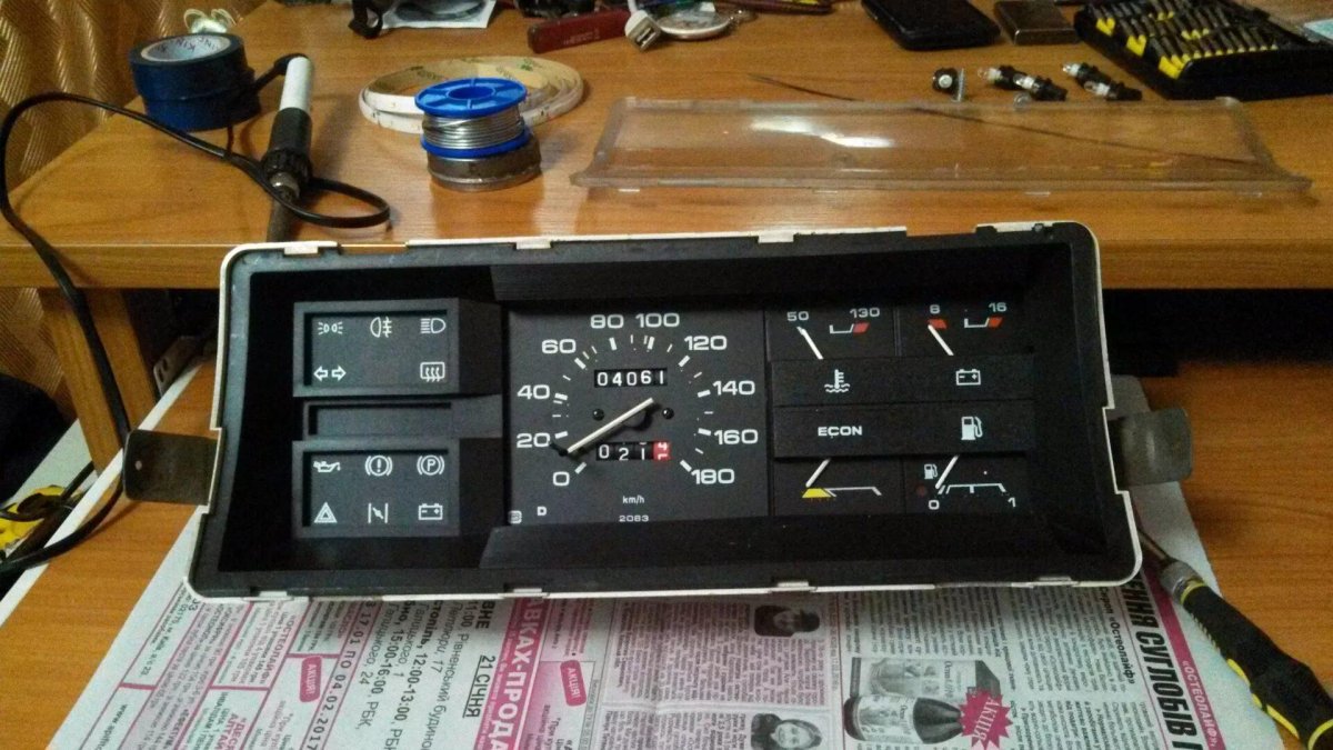 Панель приборов ВАЗ 2109 низкая панель