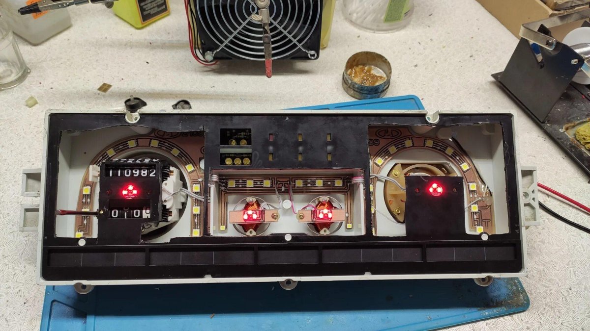 Пересвет приборки ВАЗ 2109