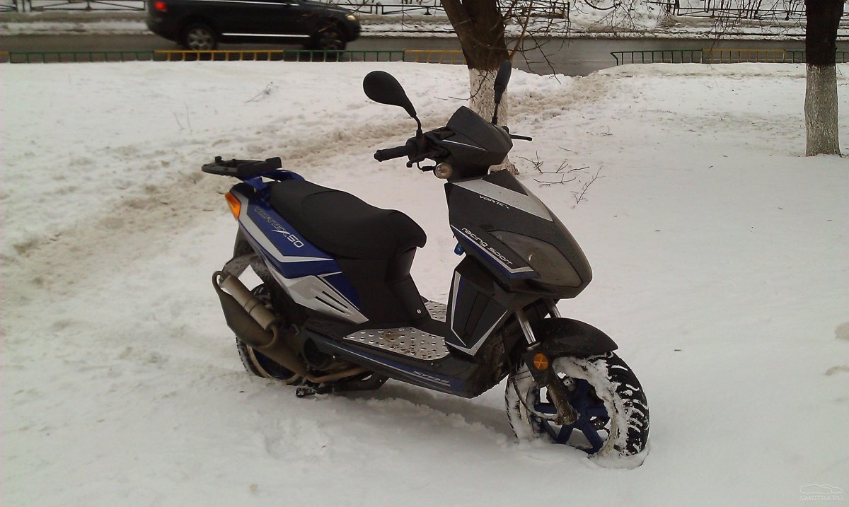 Скутер 150 кубов зимой