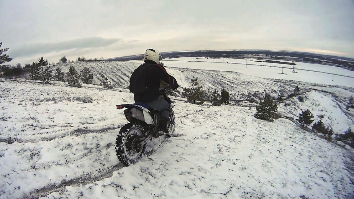 Мото эндуро зима