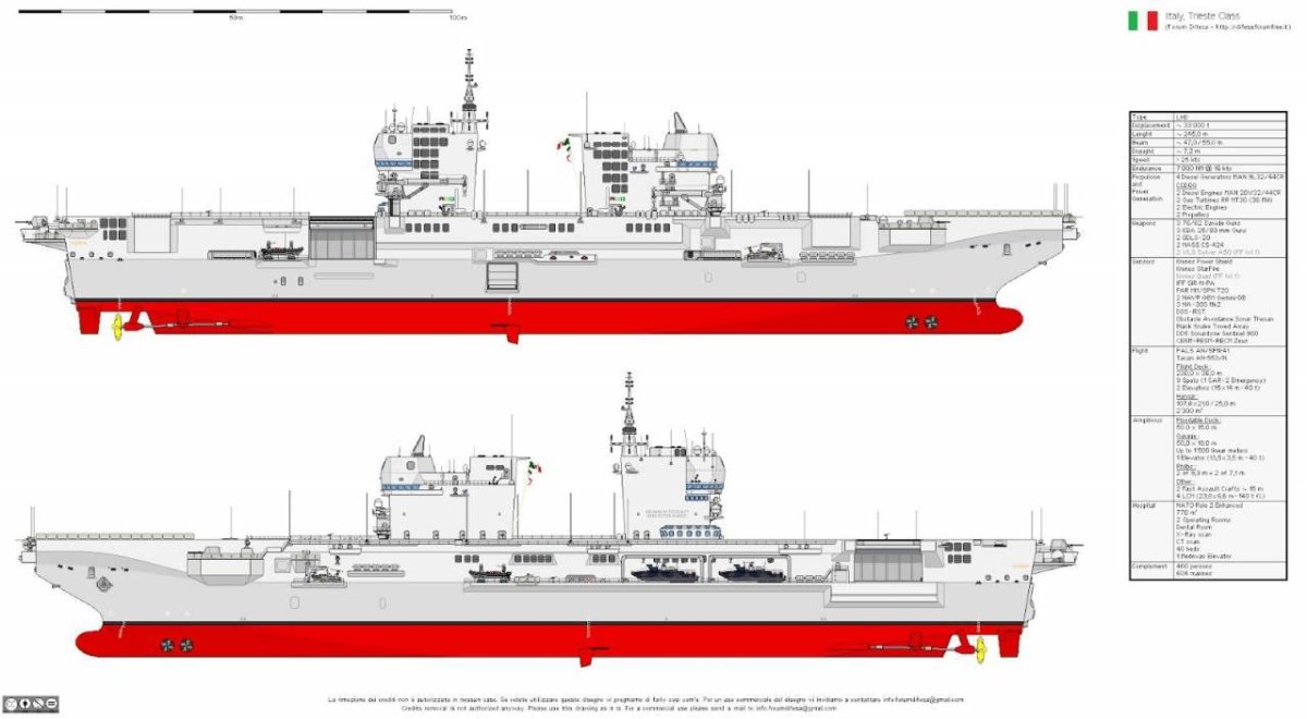Десантный корабль (УДК) "Триест" (Trieste).