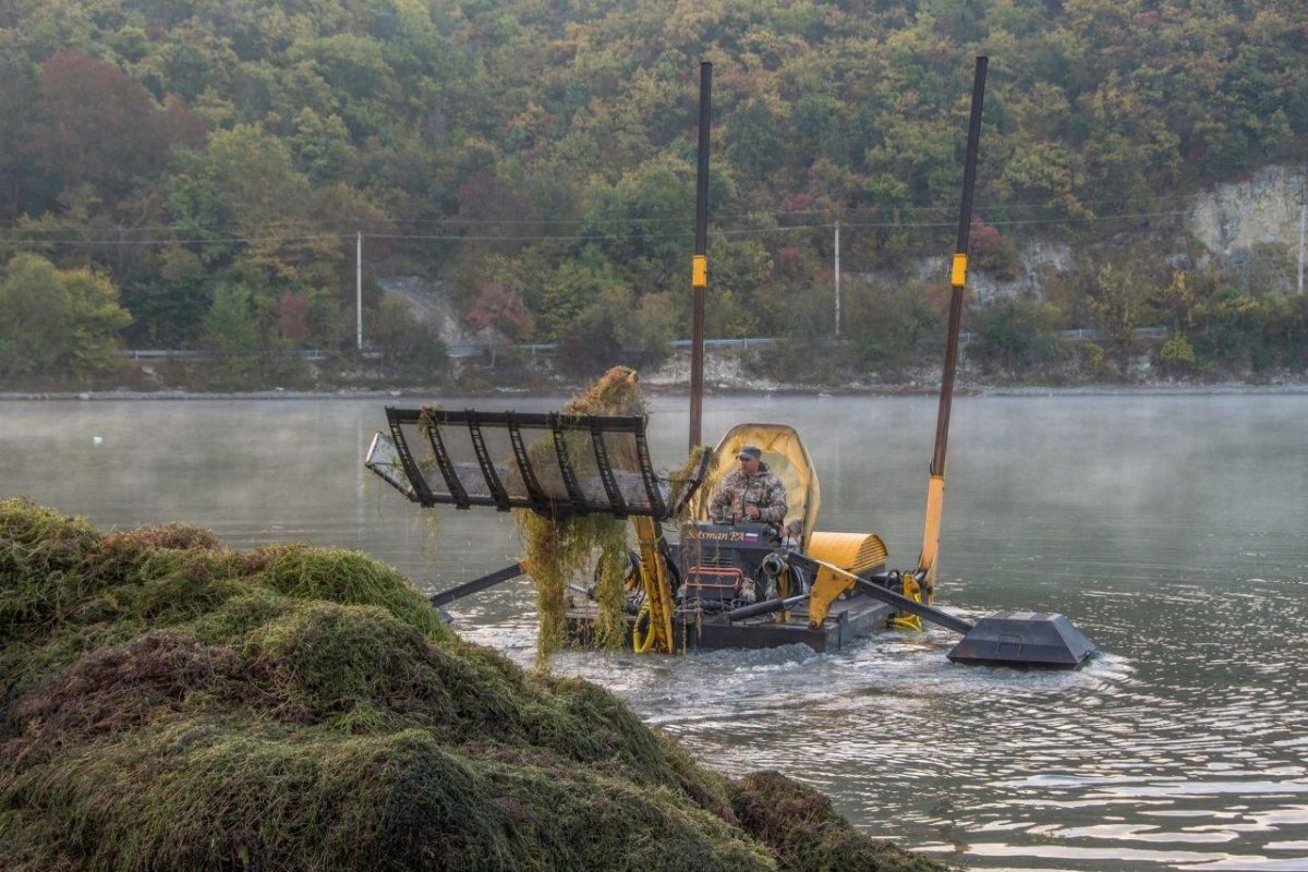 Комбайн для уборки водорослей