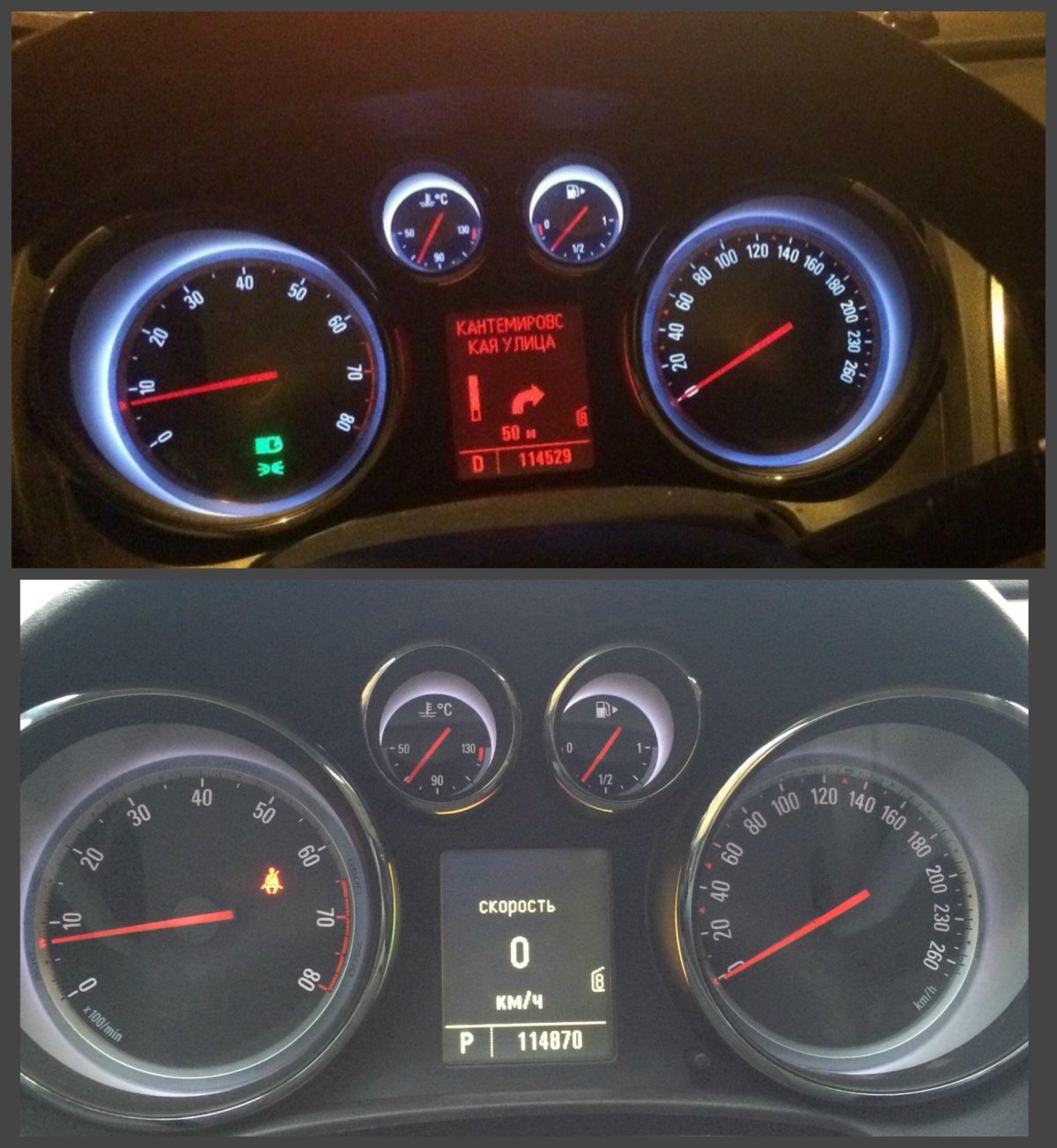 Опель Астра j 1.6 панель приборов