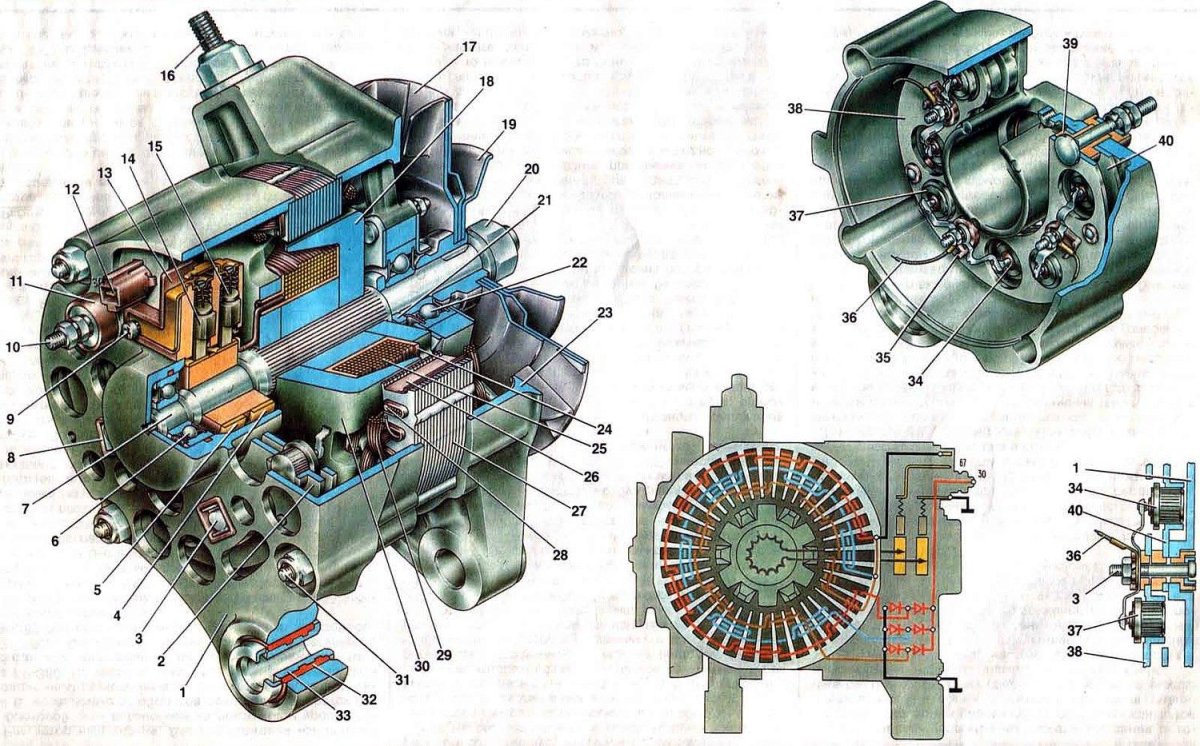 Сборка генератора ВАЗ 2101
