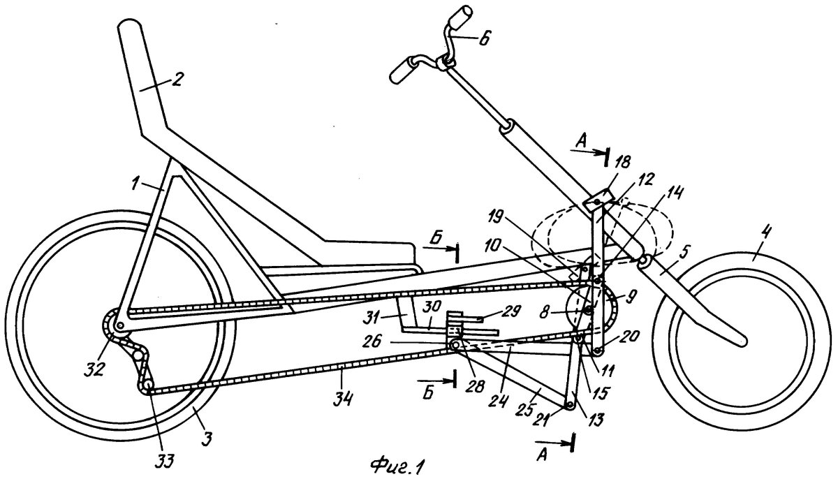 Велосипед лигерад 3 колёсный чертеж