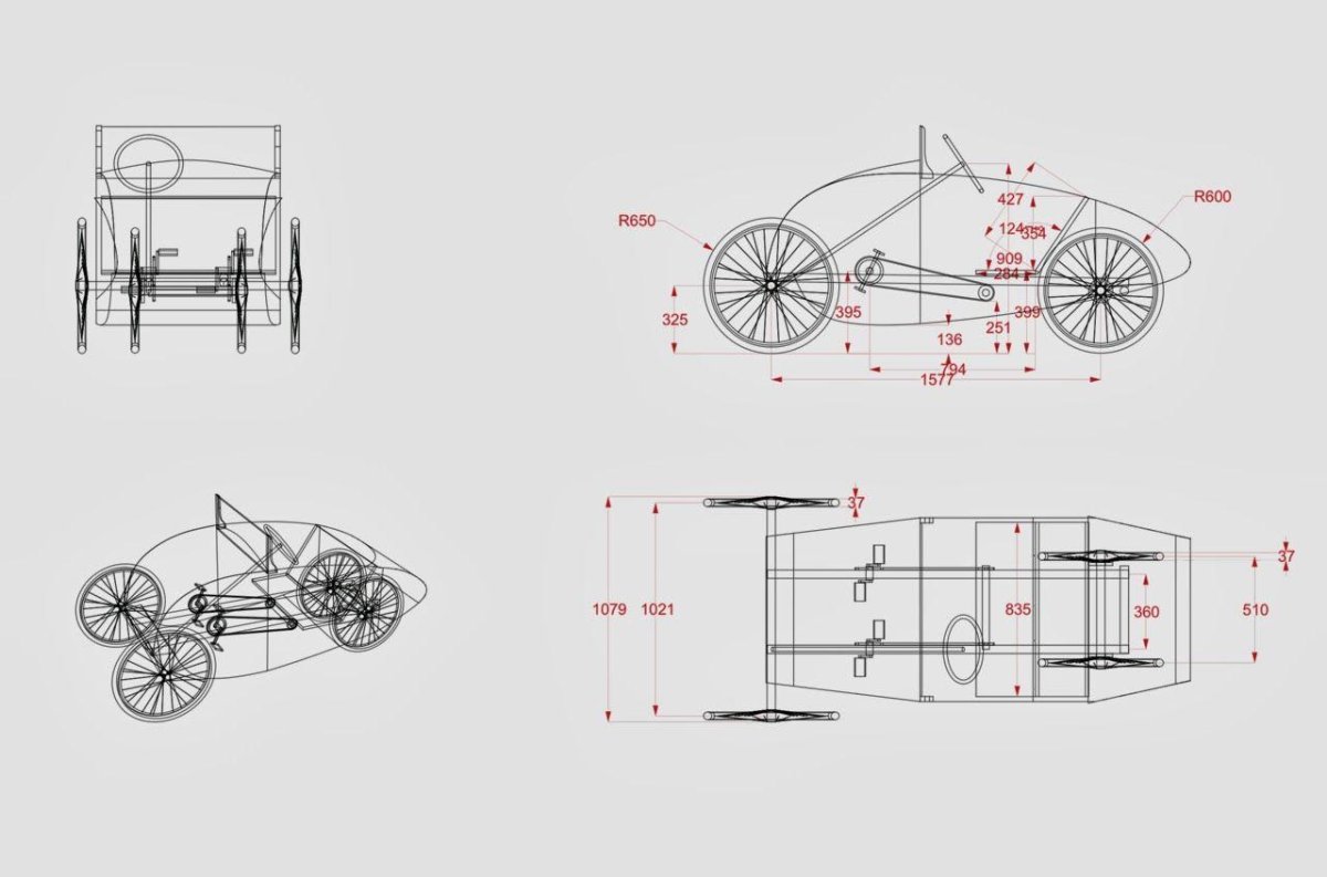 Велокар Моше чертежи