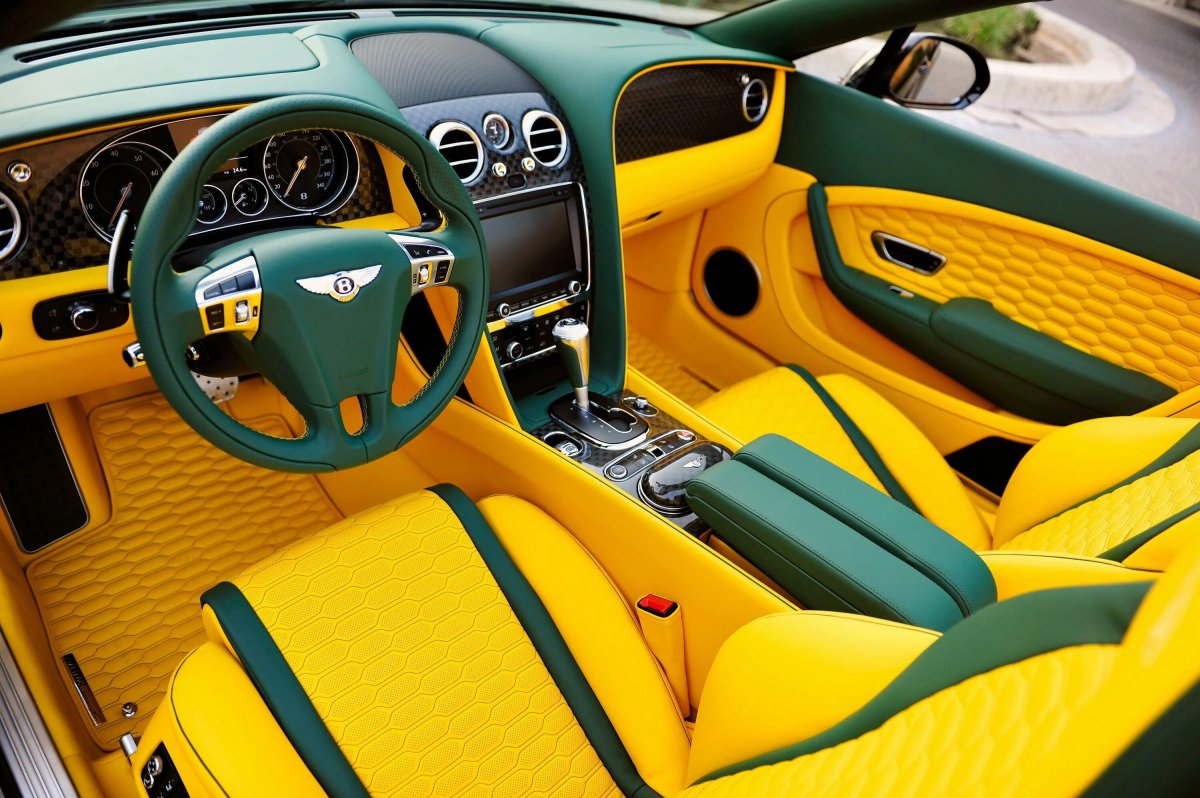 Continental gt2005 зеленый салон