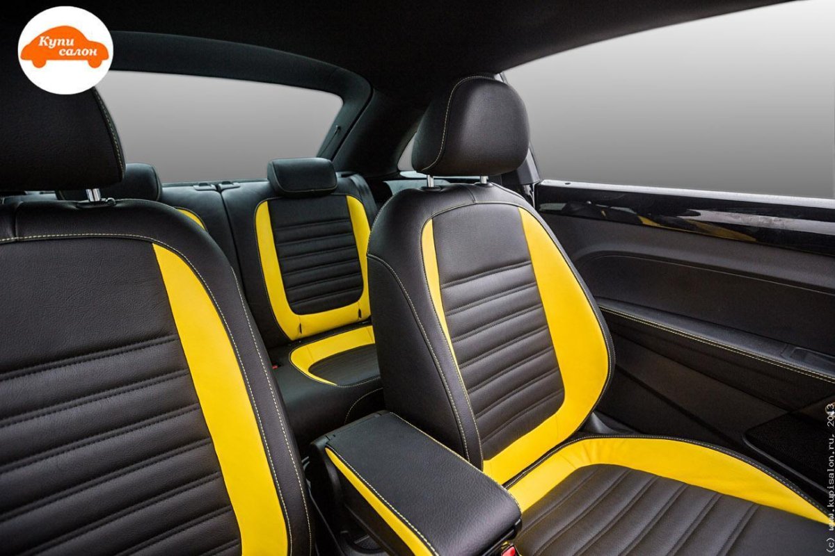 Салон желтого Фольксваген Жук