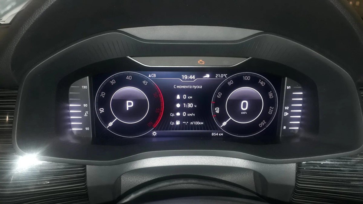Цифровая приборная панель Шкода Кодиак