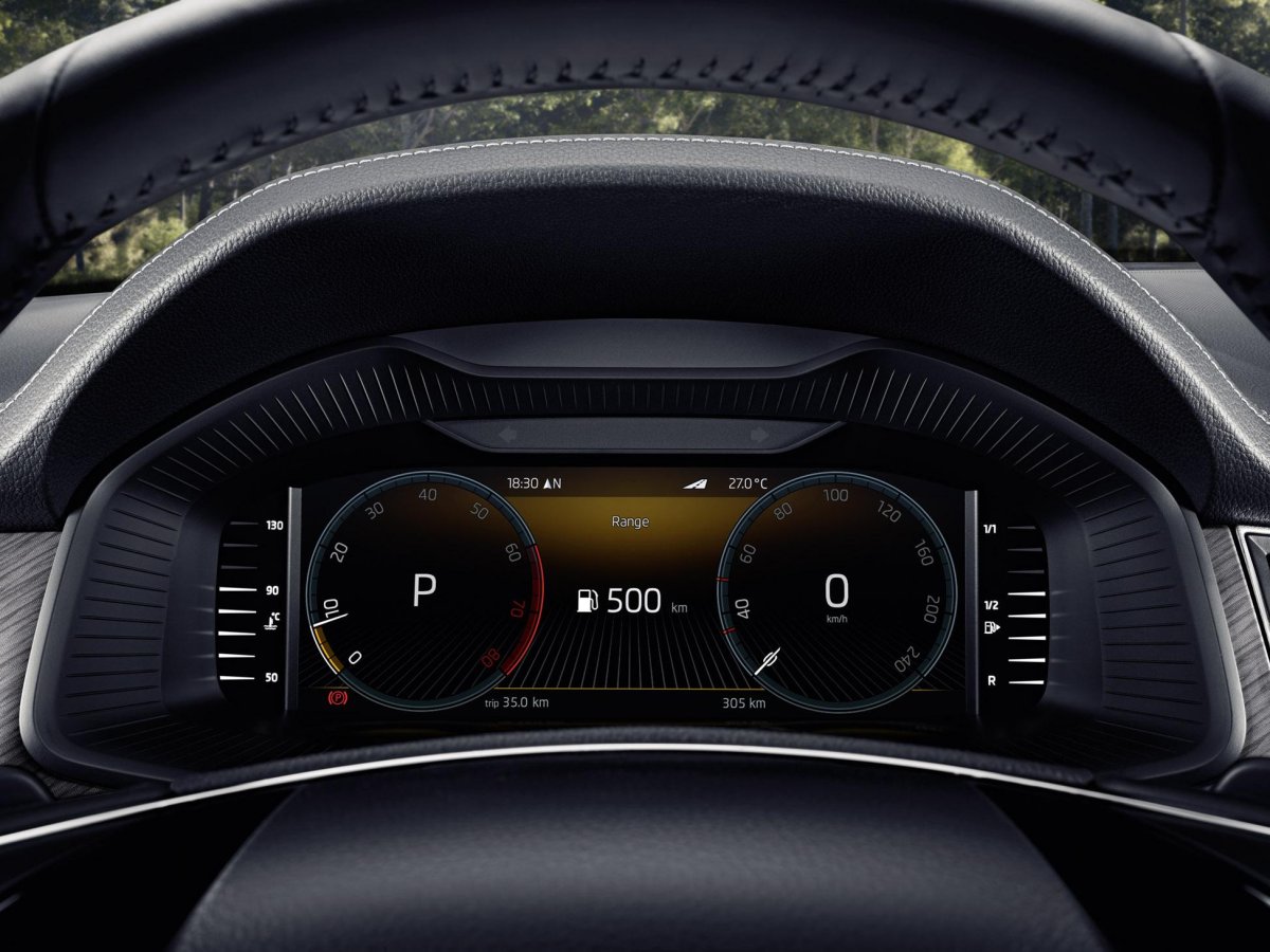 Цифровая панель Шкода Кодиак 2021