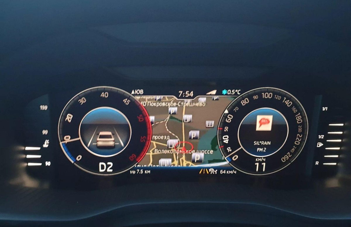 Приборная панель Шкода Кодиак