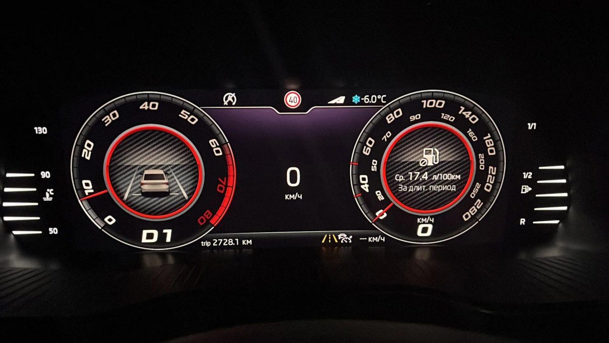 Кодиак приборная панель цифровая