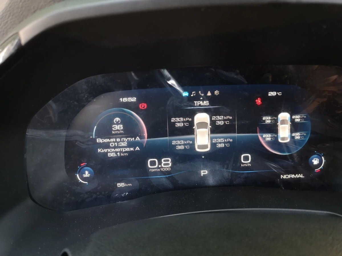 Цифровая приборная панель Lifan x60