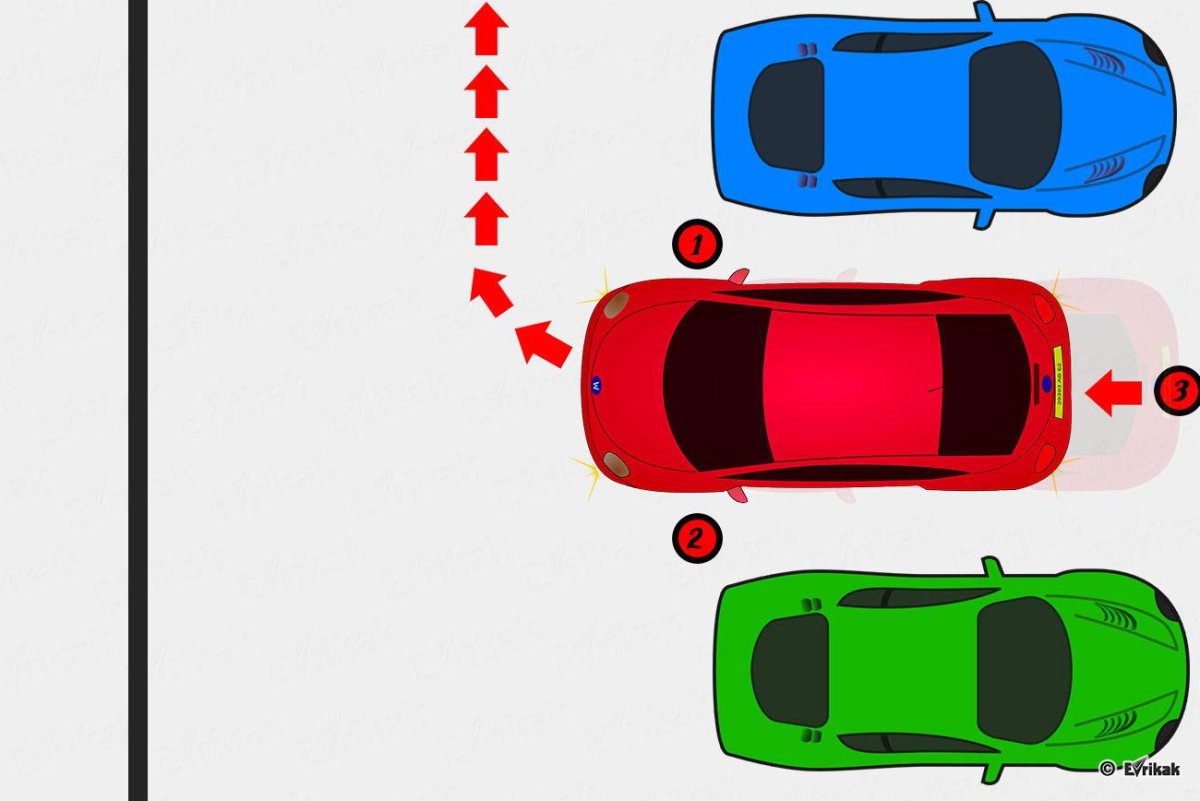 Схема выезда с парковки