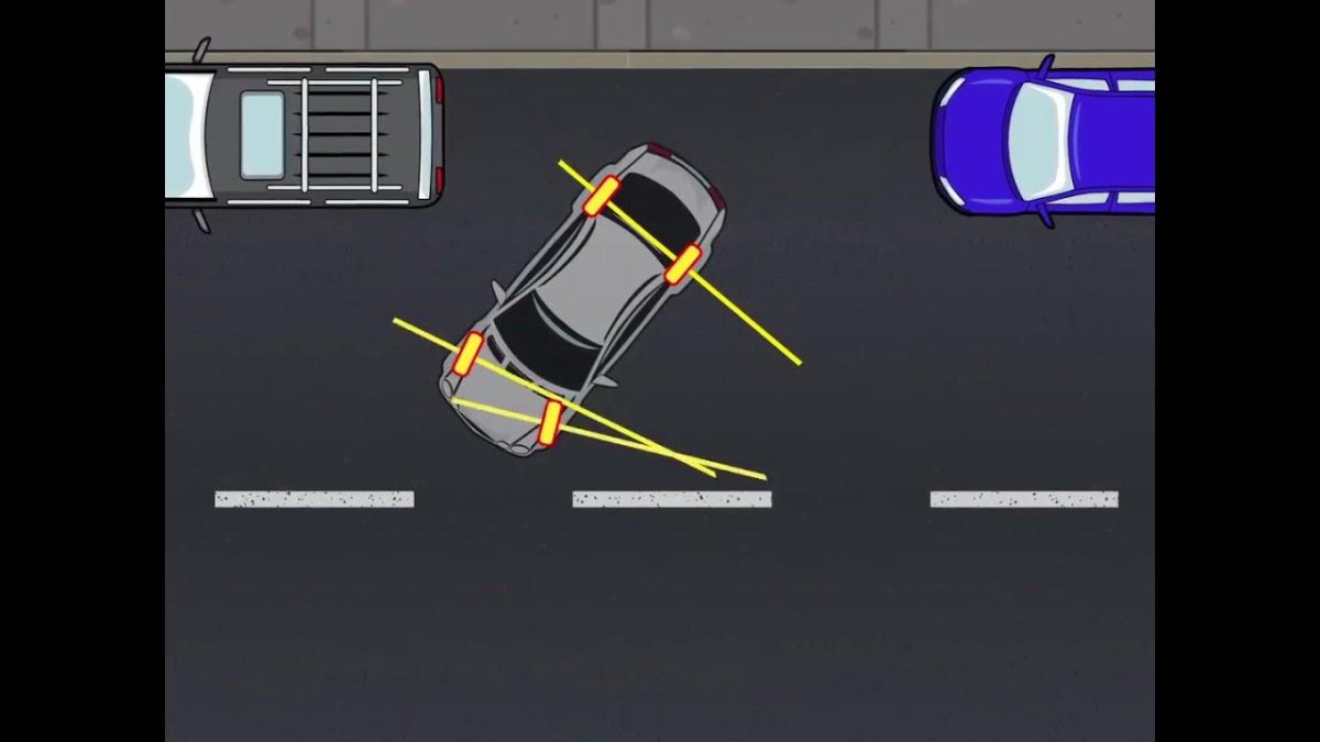 Параллельная парковка схема