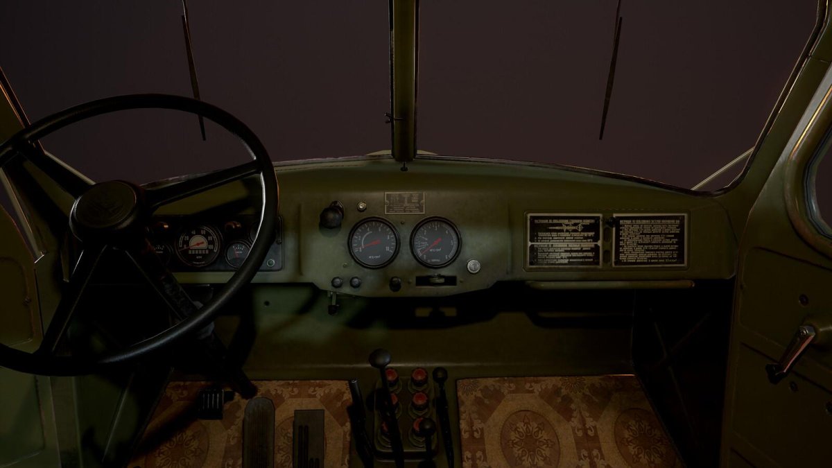 ЗИЛ 157 интерьер кабины