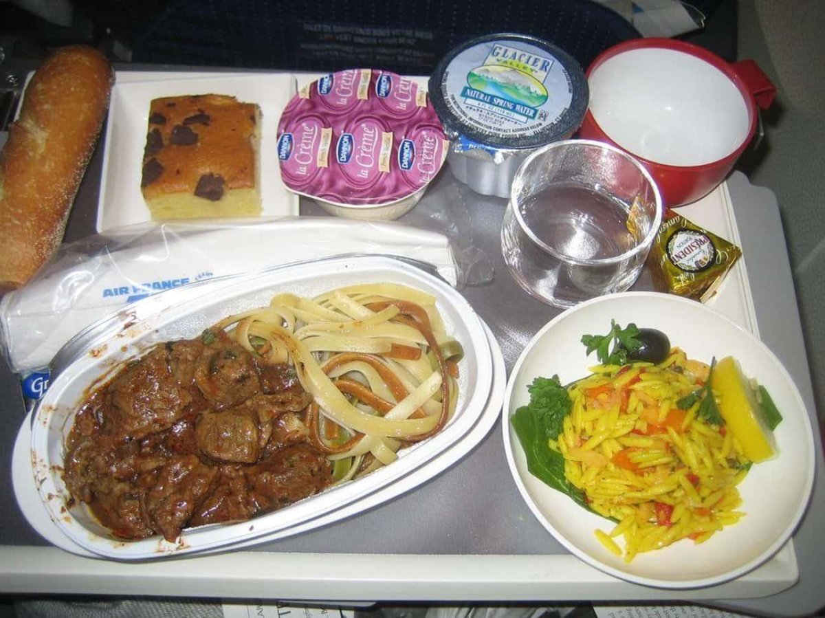 Еда в самолете СССР