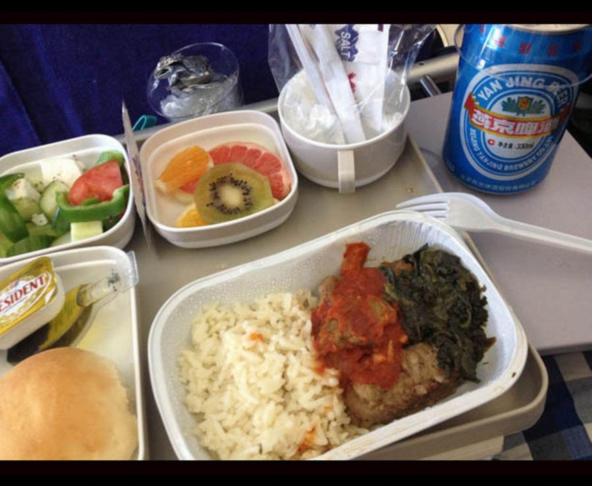 Еда в самолете эконом