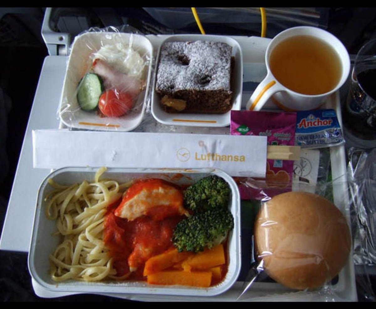 Люфтганза питание на борту