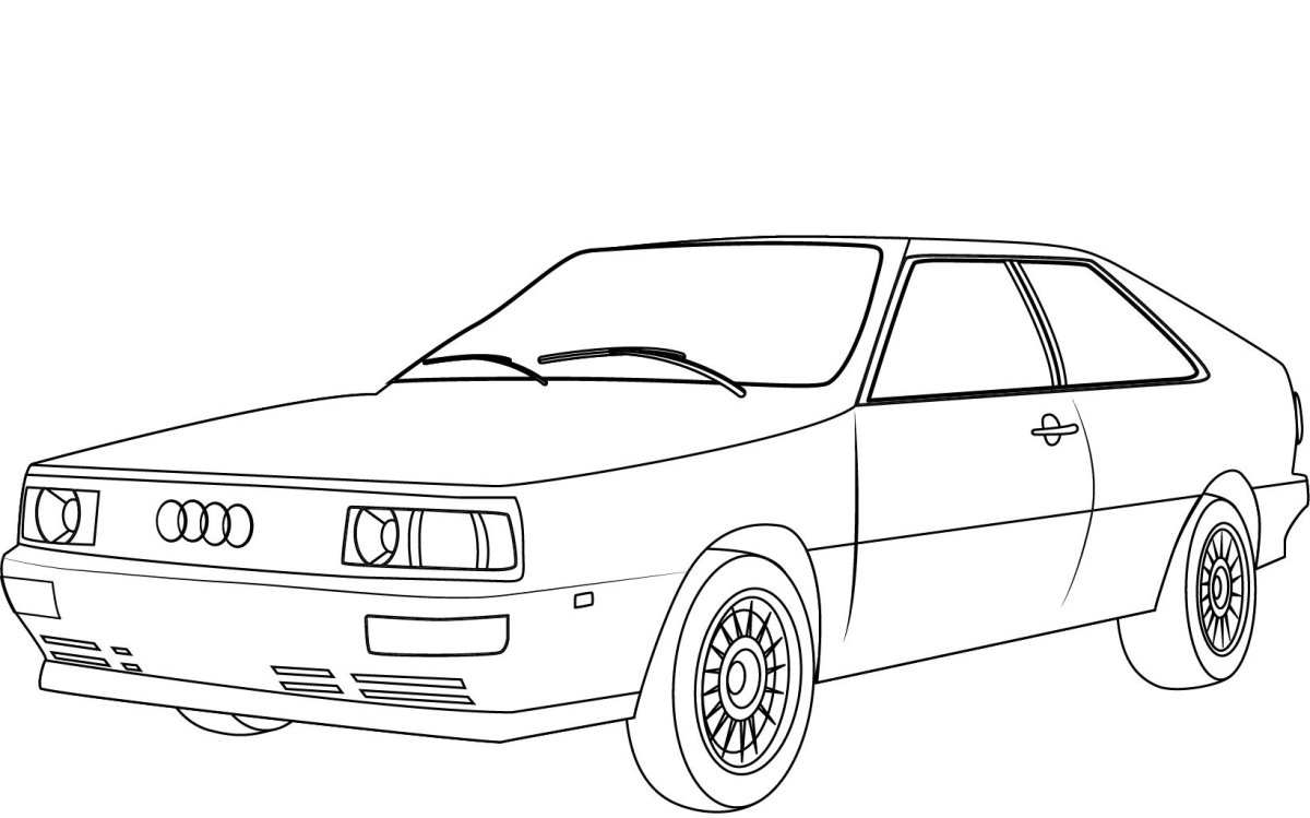 Ауди. Раскраска