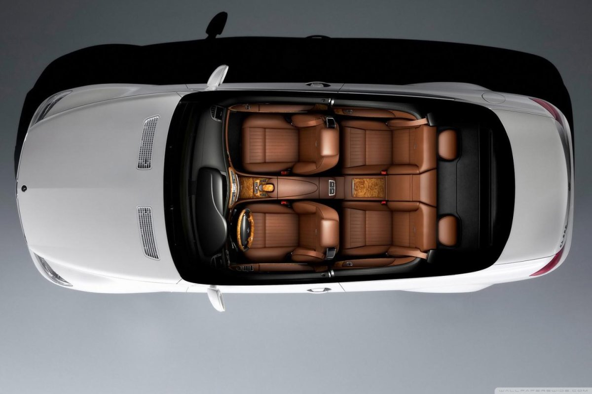 Мерседес Бенц е 200 вид сверху