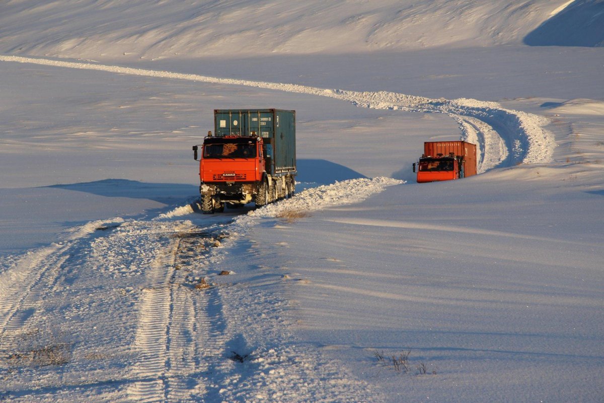 Чукотка дорога Певек Билибино