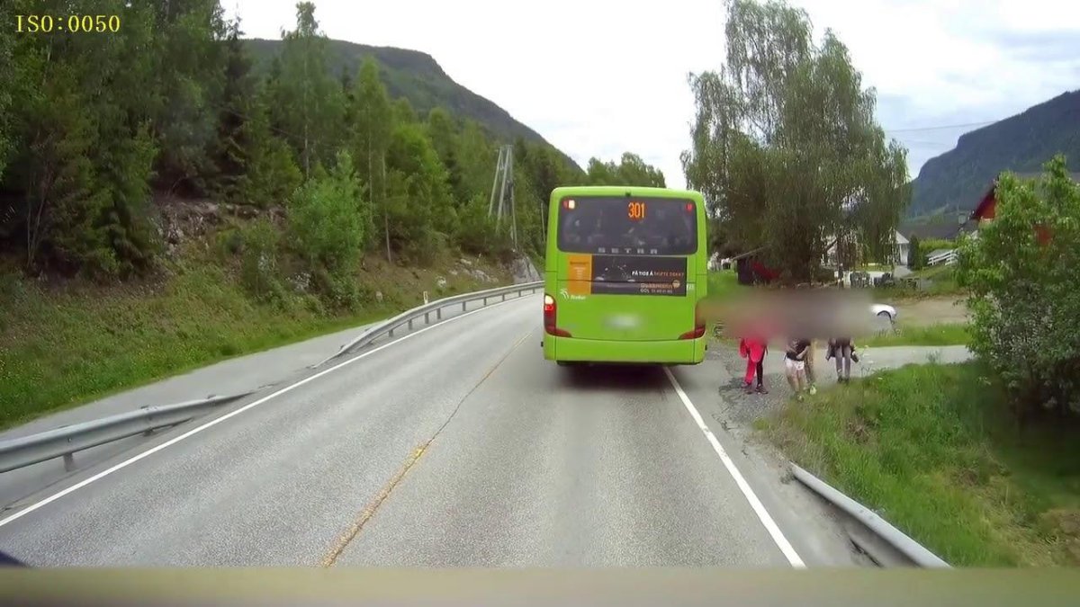 Экстренное торможение фуры