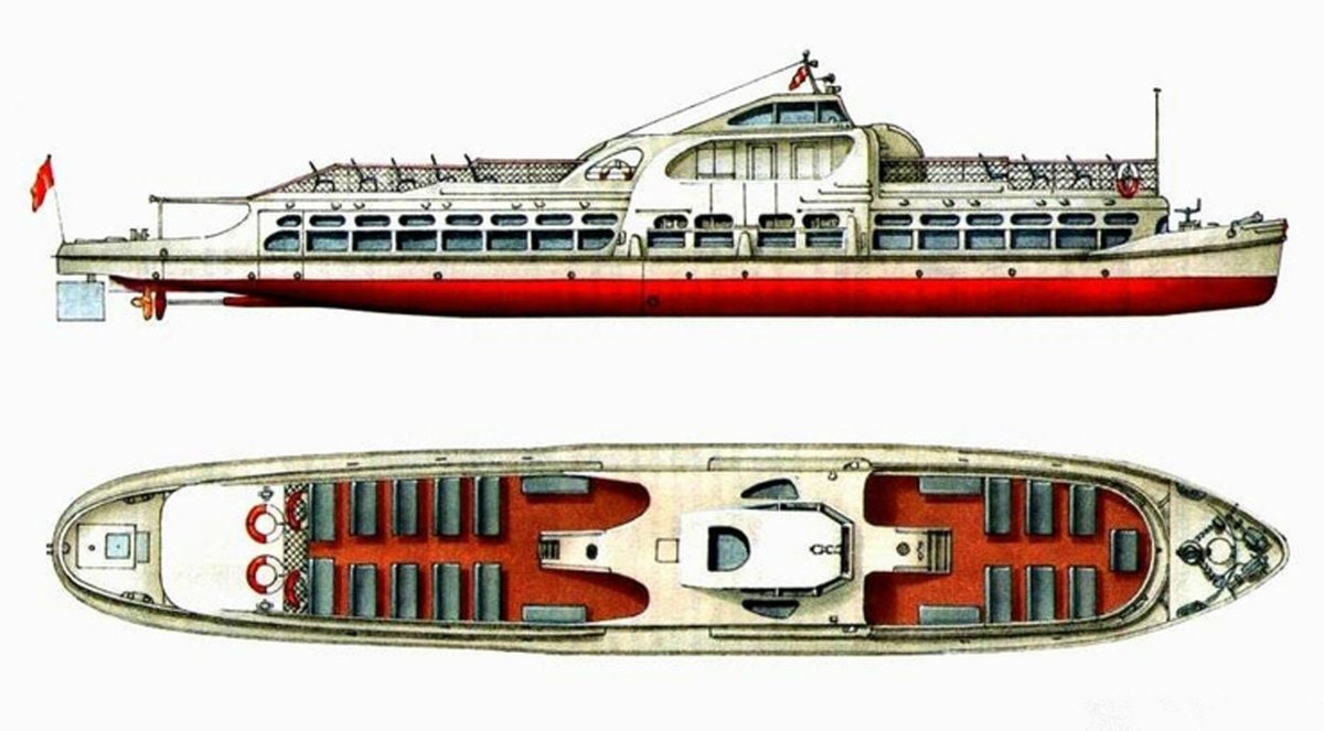 Теплоход Москвич 544
