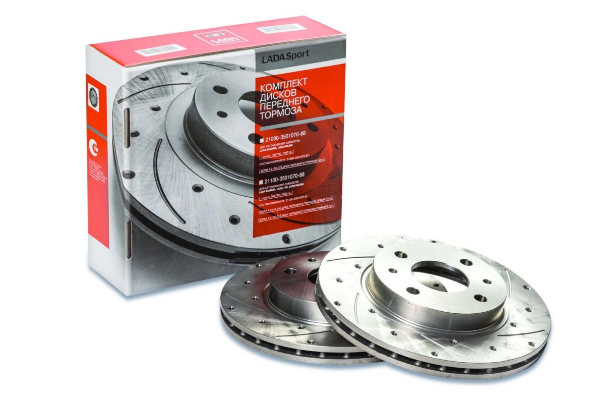 21120350107088 Диск тормозной ВАЗ-2112 r14 (к-т 2 шт) "ВАЗ" Sport