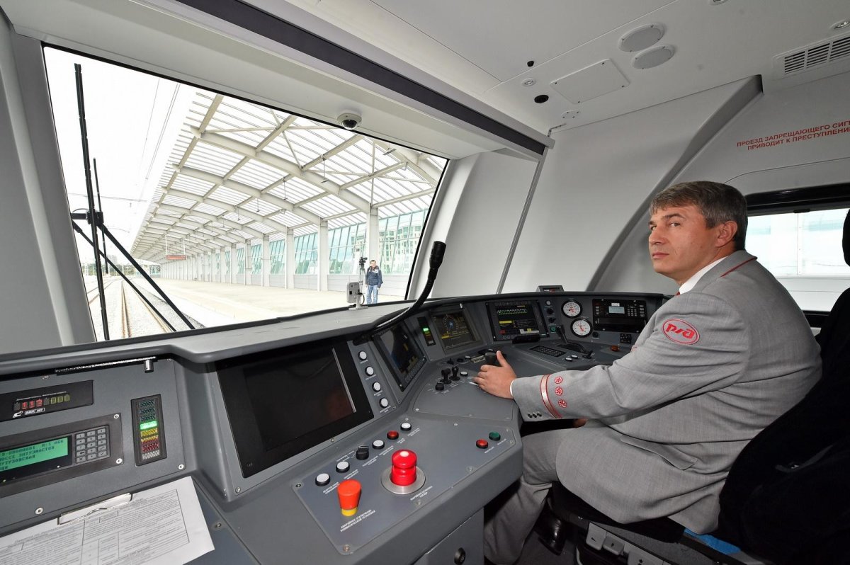 Сапсан электропоезд кабина